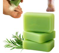 Saponetta lenitiva, sapone all'olio di melaleuca, routine naturale a base di erbe per i piedi, formula a base vegetale, controllo degli odori e pulizia quotidiana rinfrescante (3pcs)