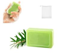 Saponetta lenitiva, sapone all'olio di melaleuca, routine naturale a base di erbe per i piedi, saponi naturali per piedi e corpo per una pelle sana, esfoliante delicato per uomini e donne (1pcs)