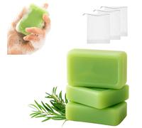 Saponetta lenitiva, sapone all'olio di melaleuca, routine naturale a base di erbe per i piedi, saponi naturali per piedi e corpo per una pelle sana, esfoliante delicato per uomini e donne (3pcs)