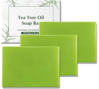 Saponetta naturale all'olio di Tea Tree, detergente delicato per la pelle del viso, elimina il sudore e riduce gli odori, per una pelle sana e liscia, adatta a tutti i tipi di pelle