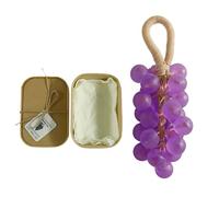 Saponetta Per Scrub Corpo - Detergente Viso Fatto A Mano A Forma Di Uva | Esfoliante Nutriente E Delicato | Adatto Per Pelle E Capelli Saponetta Naturale Per Uomini Donne Bambini Bambini Casa Viaggi S