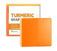 Saponetta Viso E Corpo Alla Curcuma - 100g, Saponette Rinfrescanti Alla Curcuma | Saponi Per Il Corpo Per Migliorare L'elasticità Della Pelle E Ripristinare L'equilibrio Idrico