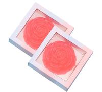 Saponi Fatti a Mano a Forma di Rosa, Sapone per Il Bagno e Il Corpo a Base di Olio Vegetale Puro per Tutti I Tipi di Pelle, Doccia, Sapone per le Mani, Sapone ai Fiori Fatto a Mano (2, Red)