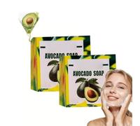 Saponi Yamusas Avocados per la pelle, sapone detergente all'olio di avocado per viso, mani, corpo, idratante, per uomo e donna (2pcs)