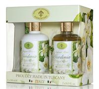 Saponificio Artigianale Fiorentino Cofanetto Gardenia con Sapone Mani 500 ml + Bagnodoccia 500 ml