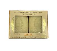 Saponificio Artigianale Fiorentino, Miele sapone vegetale, set di 2 saponette da 150 g