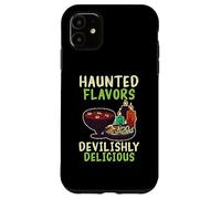 Sapori infestati diabolicamente delizioso chef di cucina Halloween Custodia per iPhone 11
