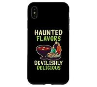 Sapori infestati diabolicamente delizioso chef di cucina Halloween Custodia per iPhone XS Max