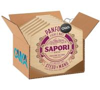 Sapori Panforte Fichi e Noci, Gusto Unico e Senza Canditi, Steso a Mano 280g [CAIYA® BOX da 6 Confezioni]