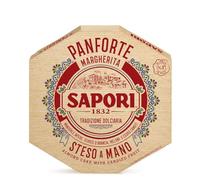 Sapori Panforte Margherita con Mandorle Intere, Scorze d'Arancia, Melone e Cedro Canditi 320g