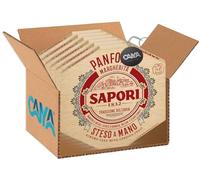 Sapori Panforte Margherita con Mandorle Intere, Scorze d'Arancia, Melone e Cedro Canditi 320g [CAIYA® BOX da 6 Confezioni]