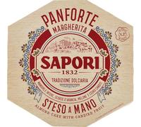 Sapori Panforte MAXI Margherita con Mandorle Intere, Scorze d'Arancia, Melone e Cedro Canditi 500g (2024)