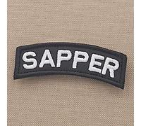 Sapper Army Engineer Shoulder Tab Morale Tactical Fastener Patch
