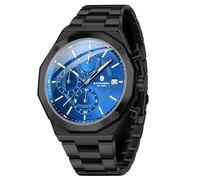 SAPPHERO Orologio da uomo 50M impermeabile acciaio inossidabile