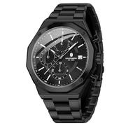 SAPPHERO Orologio da uomo 50M impermeabile acciaio inossidabile