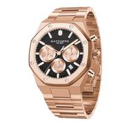 SAPPHERO Orologio da uomo Movimento al quarzo Cronografo da polso Orologio da uomo Octagon in acciaio inox 56M impermeabile luminoso Orologio da polso analogico Deluxe al quarzo con data RosaOro Nero
