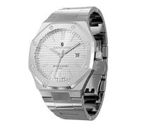SAPPHERO Orologio Uomo Acciaio Inox 50M Impermeabile Ottagonale Analogico Al Quarzo Calendario Lusso Classico Orologio da Polso Uomo Elegante Regalo