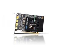 Sapphire GPRO E9260 8GB GDDR5 Brown Box PCI-E Quad DP 1 slot Active Fan w Ball Bearing 80W 1x DP to SL-DVI Passive Cable Brown Box 32269-00-21G