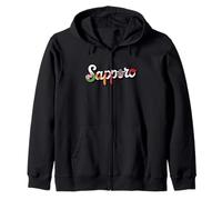 Sapporo Japan Sushi Travel Cherry Blossom Giapponese Sakura Felpa con Cappuccio