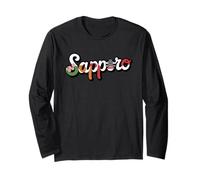 Sapporo Japan Sushi Travel Cherry Blossom Giapponese Sakura Maglia a Manica