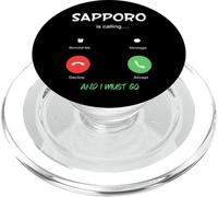 Sapporo sta chiamando e devo andare in Giappone Hokkaido in viaggio PopSockets PopGrip per MagSafe