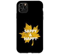 Sappy and happy Design per un fan dello sciroppo d'acero Custodia per iPhone 11 Pro Max