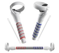 SAQICO Attacchi 2 in 1 per braccia lunghe e maniglie compatibili con controller manuali Oculus Quest 2, VR Gorilla Tag Long Arms/Stick Extension Grips per Meta Quest 2 Accessori per Beat Saber Golf