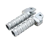 SAQIYEU Pedane Moto Compatibile con Yamaha per MT-10 per FZ-07 per FJ-09 per FZ-6R per XJR1200 per YZF-R3 per TDM 900 per XJ6 Poggiapiedi per Moto Regolabile(Silver)