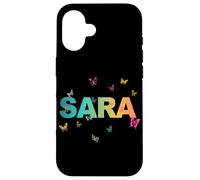 Sara - Bellissimo nome con farfallas Custodia per iPhone 16