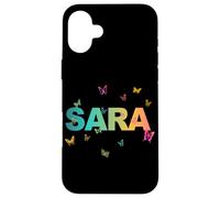 Sara - Bellissimo nome con farfallas Custodia per iPhone 16 Plus