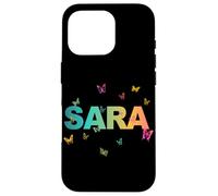 Sara - Bellissimo nome con farfallas Custodia per iPhone 16 Pro