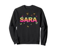 Sara - Bellissimo Nome con farfallas Felpa