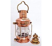 Sara International Ottone Nautico & Rame Lucido Ancoraggio Lanterna Lampada A Sospensione Casa Decorativo Stile Antico Lampada