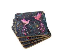 Sara Miller, set di 4 sottobicchieri della collezione India Hummingbird Paradise