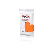 Saracino Pasta di Zucchero Model Arancione per Modellaggio da 1 Kg senza Glutine Made in Italy