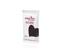 Saracino Pasta di Zucchero Model Nero per Modellaggio da 1 Kg senza Glutine Made in Italy