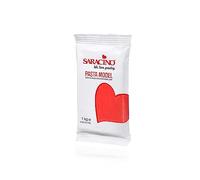 Saracino Pasta di Zucchero Model Rosso per Modellaggio da 1 Kg senza Glutine Made in Italy