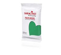 Saracino Pasta di Zucchero Model Verde per Modellaggio da 250 g senza Glutine Made in Italy