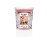 Saracino Pasta per modellare fondente - Rosa secchio da 1 kg
