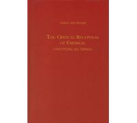 Sarah Ann Wider The Critical Reception of Emerson (Copertina rigida)