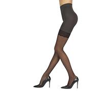 Sarah Borghi Collant Curvelle 40 Denari Donna, Calze in Lycra con Corpino Modellante Effetto Contenitivo, Made in Italy (fumè, XL)