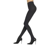 Sarah Borghi Collant Donna 100 Denari in Cotone Extra Morbido Super Coprente, Calze Extra Comfort con Tassello in Seta e Cucitura Piatta, Made in Italy (fumè, L)