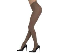 Sarah Borghi Collant Donna 100 Denari in Cotone Extra Morbido Super Coprente, Calze Extra Comfort con Tassello in Seta e Cucitura Piatta, Made in Italy (sahara, XL)