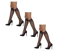 Sarah Borghi Set 3 Pz Gambaletto Velato Donna Dream 20 Den in Lycra, Elastico Ultra Comfort, Made in Italy