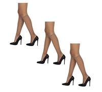 Sarah Borghi Set 3 Pz Gambaletto Velato Donna Dream 20 Den in Lycra, Elastico Ultra Comfort, Made in Italy