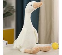 Sarah Duke Peluche a forma di oca animale, grande oca bianca, morbido e carino, per adulti e bambini (bianco, 50 cm)
