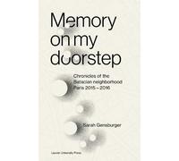 Sarah Gensburger Memory on My Doorstep (Tascabile)