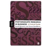 Sarah Quinton Teresa Smallbone Postgraduate Research in Business (Tascabile)