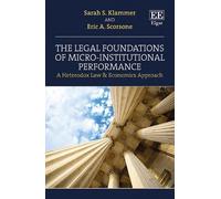 Sarah S. Klammer E The Legal Foundations of Micro-Institutio (Copertina rigida)
