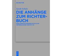 Sarah Schulz Die Anhänge zum Richterbuch (Copertina rigida)